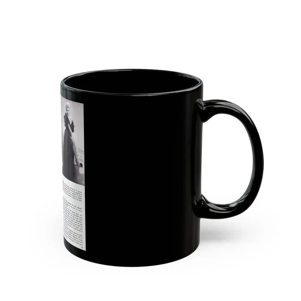 Barbara Nichols #368 (Vintage Female Icon) Black Coffee Mug - Go Mug Yourself