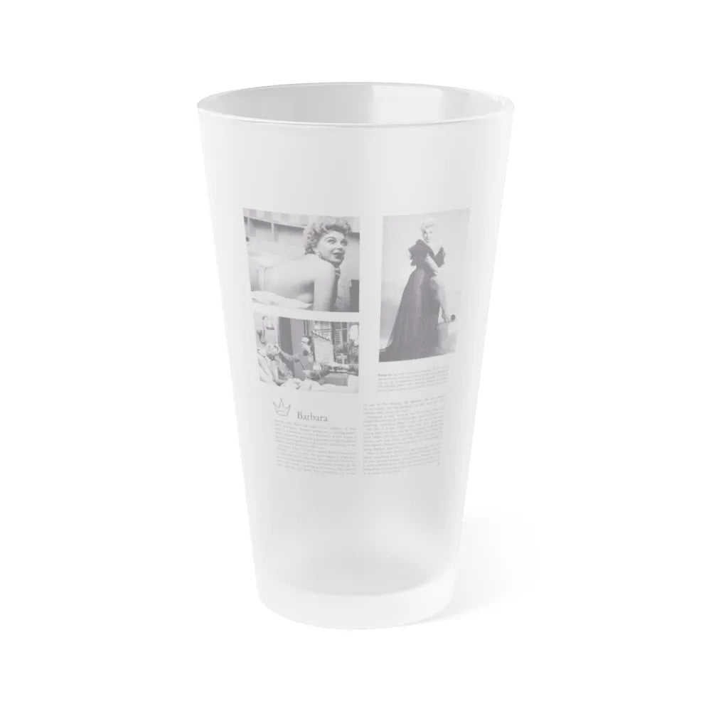 Barbara Nichols #368 (Vintage Female Icon) Frosted Pint Glass 16oz-16oz-Frosted-Go Mug Yourself