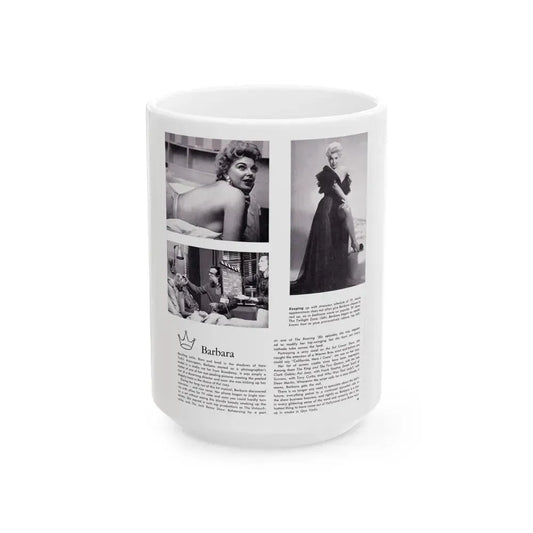 Barbara Nichols #368 (Vintage Female Icon) White Coffee Mug 15oz - Go Mug Yourself