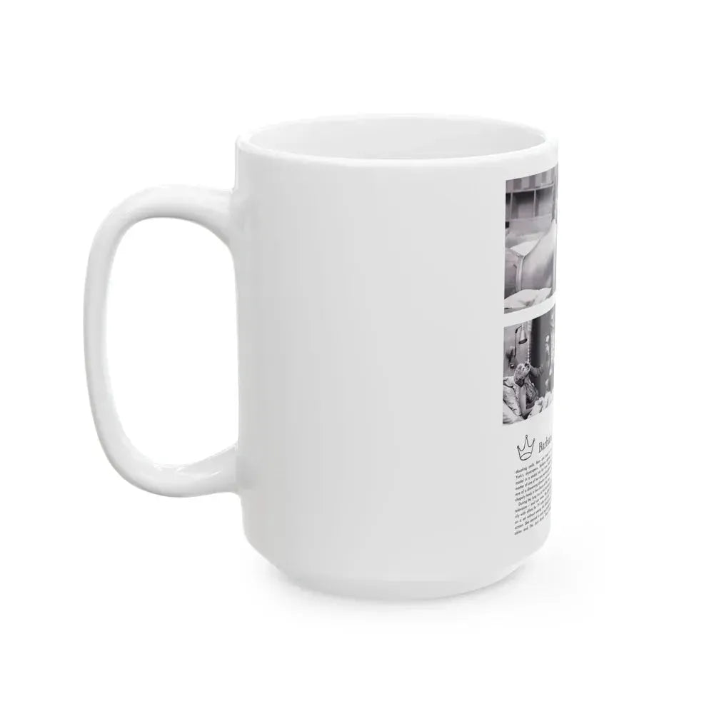 Barbara Nichols #368 (Vintage Female Icon) White Coffee Mug - Go Mug Yourself