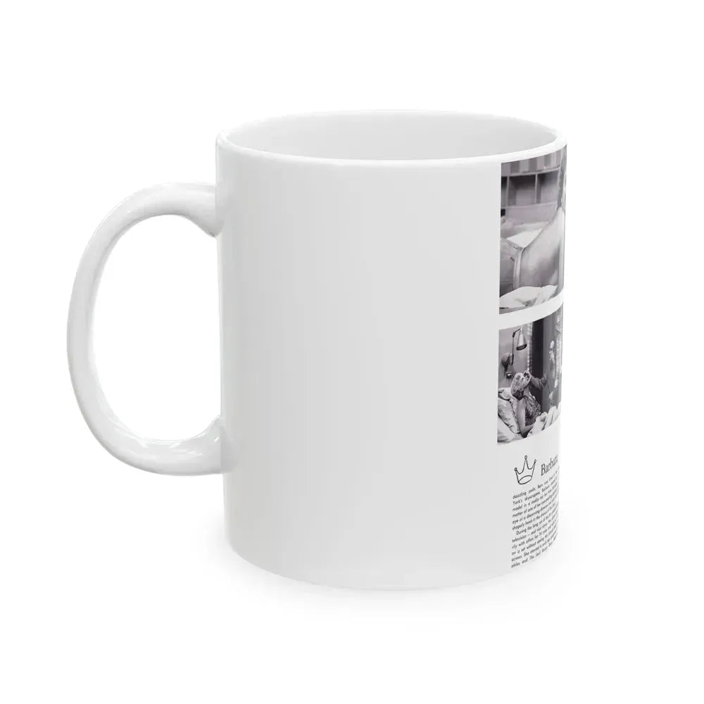 Barbara Nichols #368 (Vintage Female Icon) White Coffee Mug - Go Mug Yourself