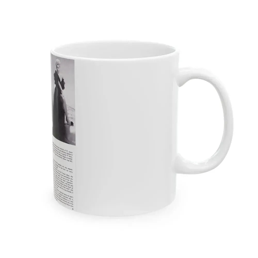 Barbara Nichols #368 (Vintage Female Icon) White Coffee Mug - Go Mug Yourself