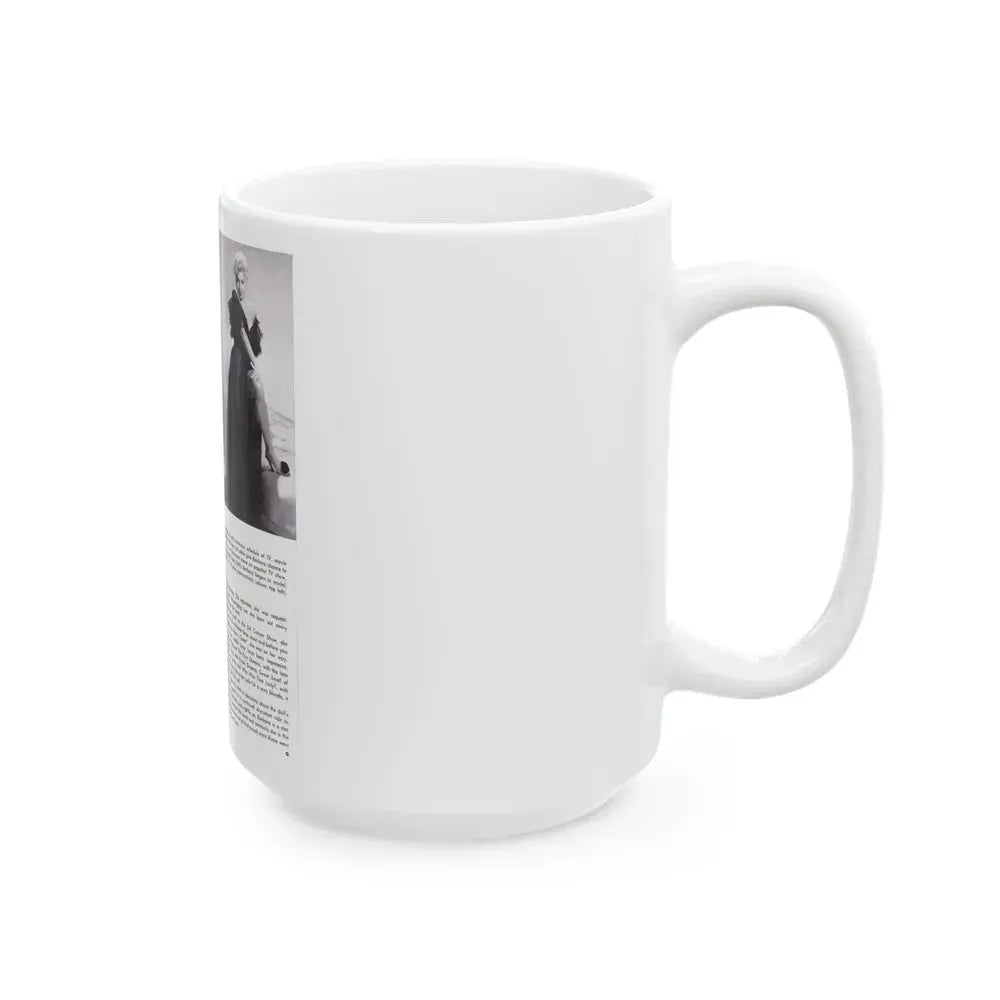 Barbara Nichols #368 (Vintage Female Icon) White Coffee Mug - Go Mug Yourself