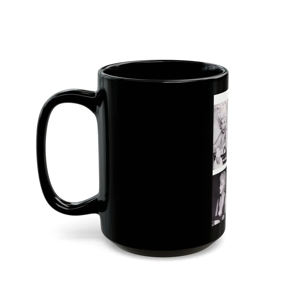 Barbara Nichols #369 (Vintage Female Icon) Black Coffee Mug-Go Mug Yourself