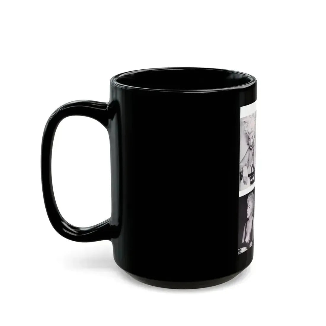 Barbara Nichols #369 (Vintage Female Icon) Black Coffee Mug - Go Mug Yourself