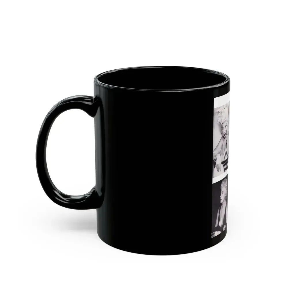 Barbara Nichols #369 (Vintage Female Icon) Black Coffee Mug - Go Mug Yourself