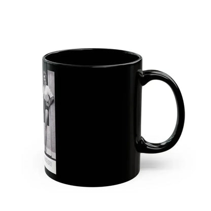Barbara Nichols #369 (Vintage Female Icon) Black Coffee Mug - Go Mug Yourself