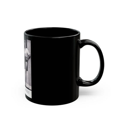 Barbara Nichols #369 (Vintage Female Icon) Black Coffee Mug-Go Mug Yourself