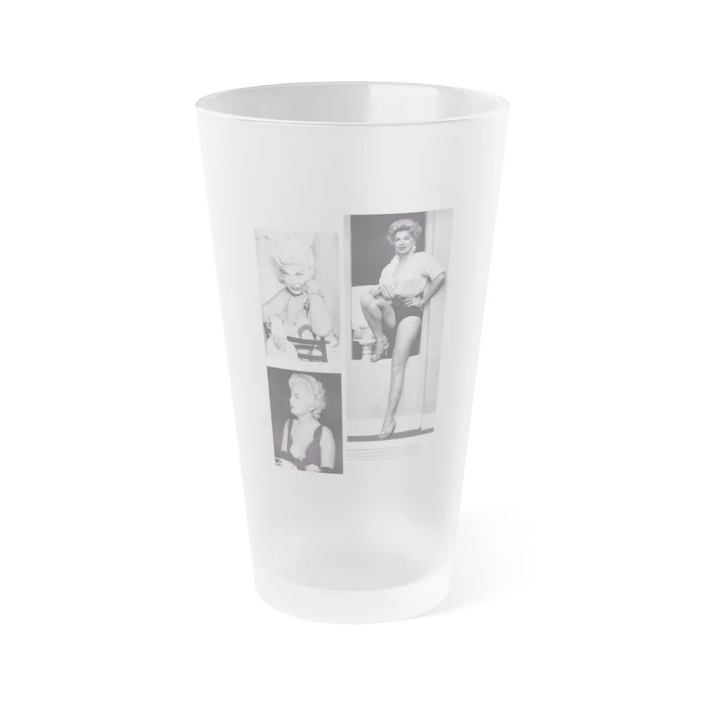 Barbara Nichols #369 (Vintage Female Icon) Frosted Pint Glass 16oz-16oz-Frosted-Go Mug Yourself