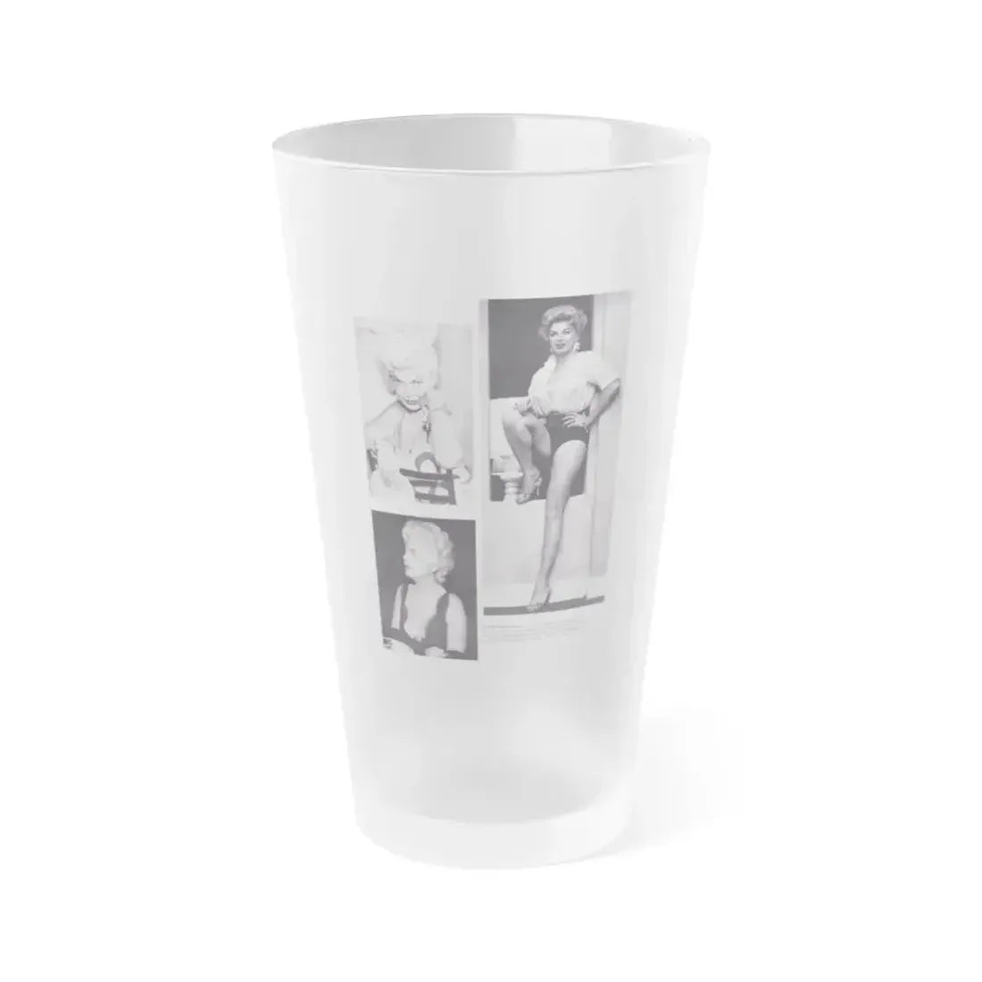 Barbara Nichols #369 (Vintage Female Icon) Frosted Pint Glass 16oz 16oz Frosted - Go Mug Yourself