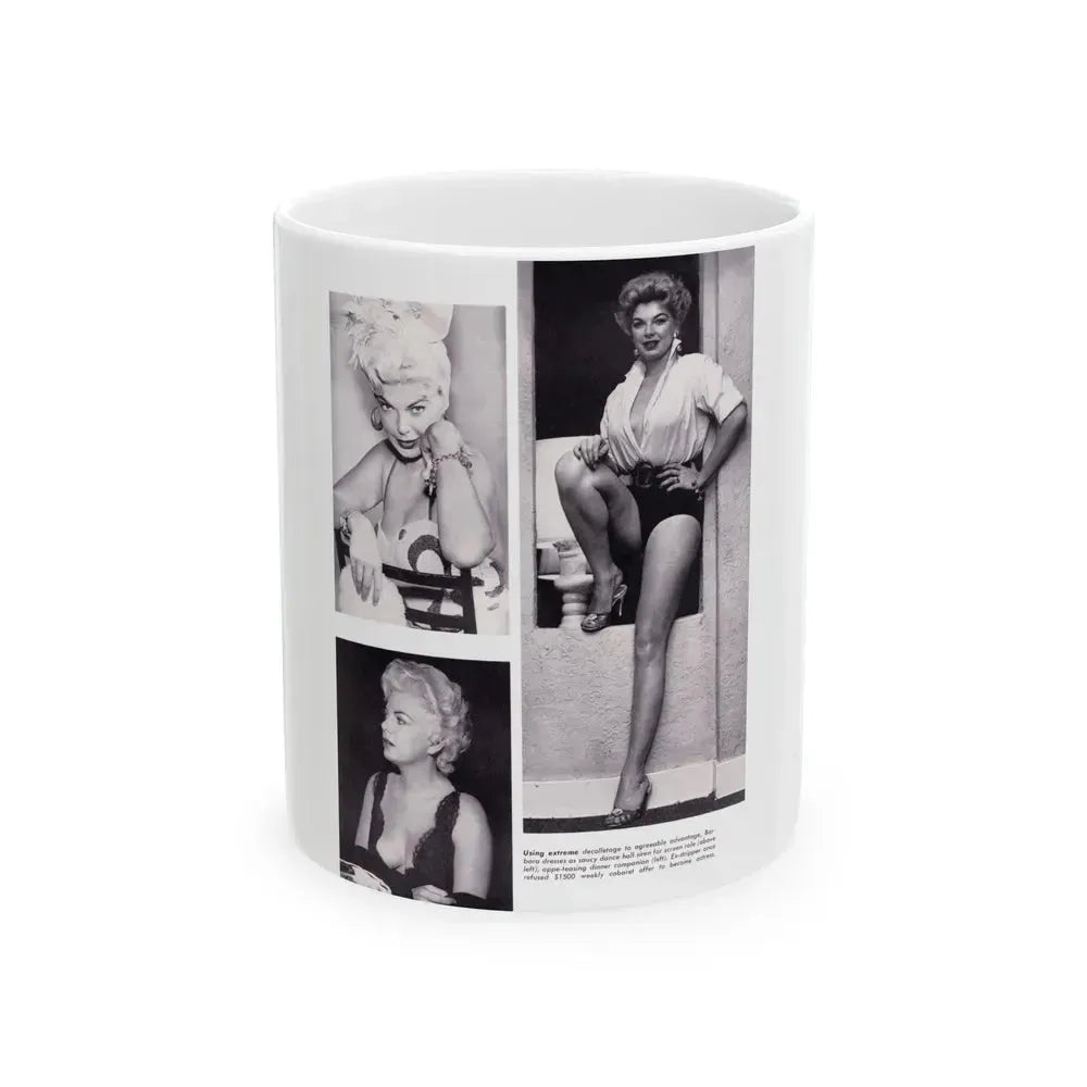 Barbara Nichols #369 (Vintage Female Icon) White Coffee Mug 11oz - Go Mug Yourself