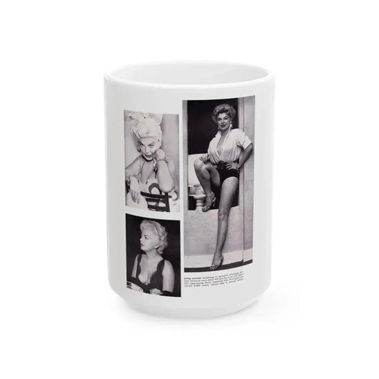 Barbara Nichols #369 (Vintage Female Icon) White Coffee Mug 15oz - Go Mug Yourself
