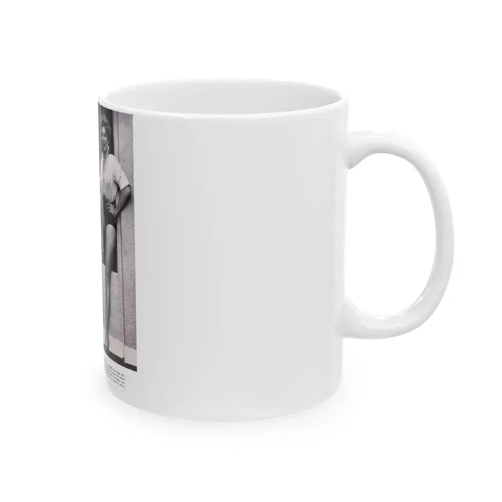 Barbara Nichols #369 (Vintage Female Icon) White Coffee Mug - Go Mug Yourself