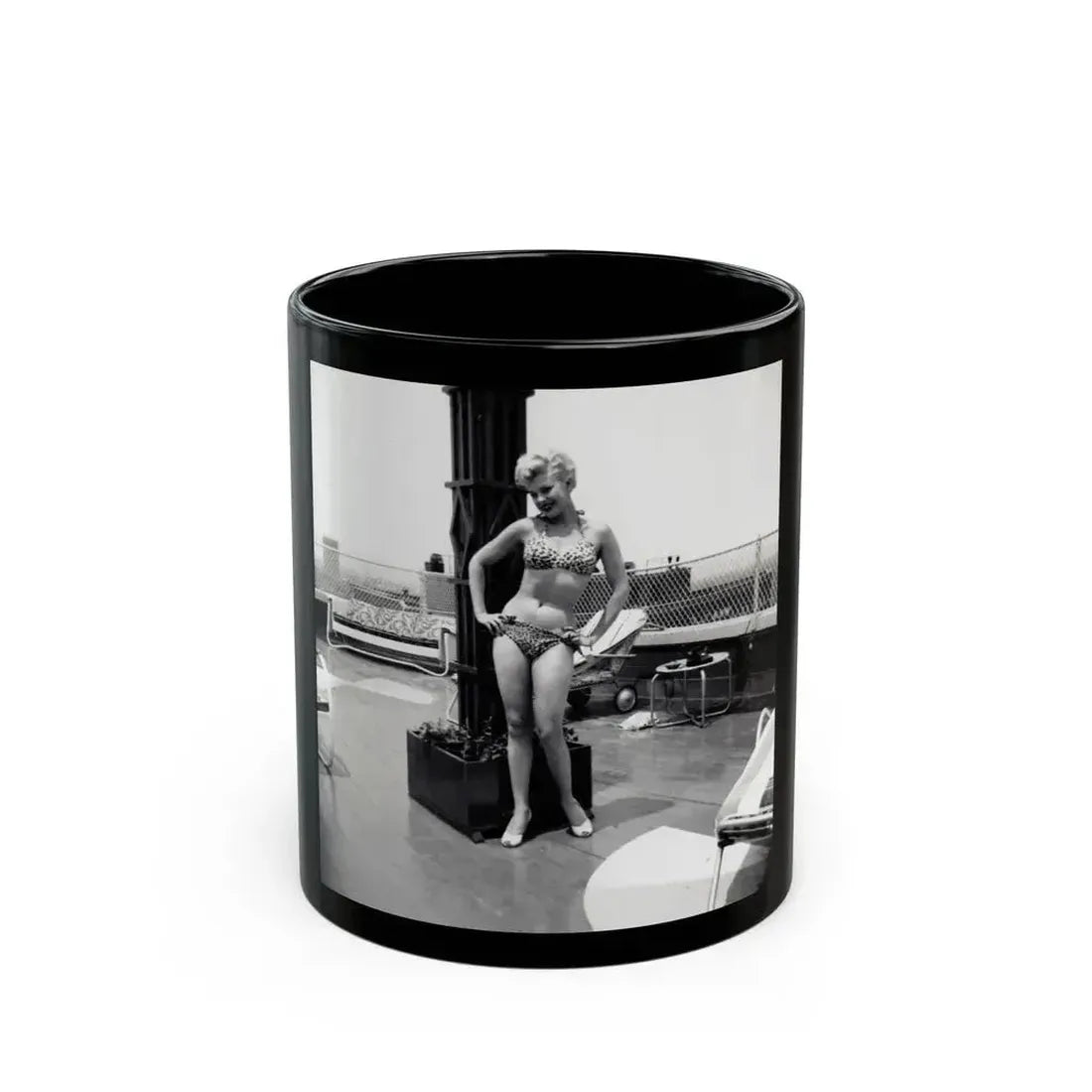 Barbara Nichols #372 (Vintage Female Icon) Black Coffee Mug 11oz - Go Mug Yourself