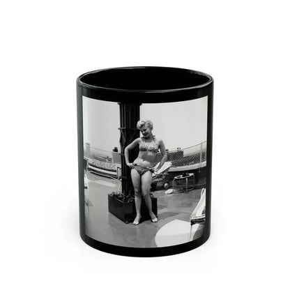 Barbara Nichols #372 (Vintage Female Icon) Black Coffee Mug 11oz - Go Mug Yourself