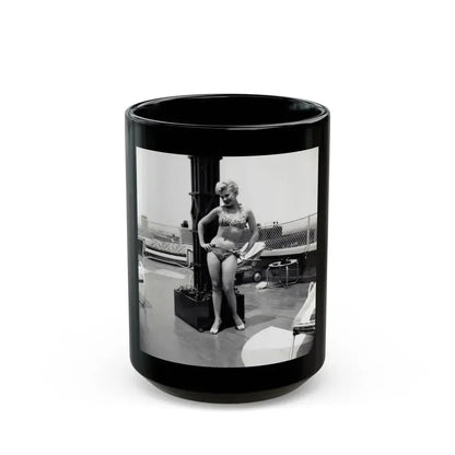 Barbara Nichols #372 (Vintage Female Icon) Black Coffee Mug 15oz - Go Mug Yourself