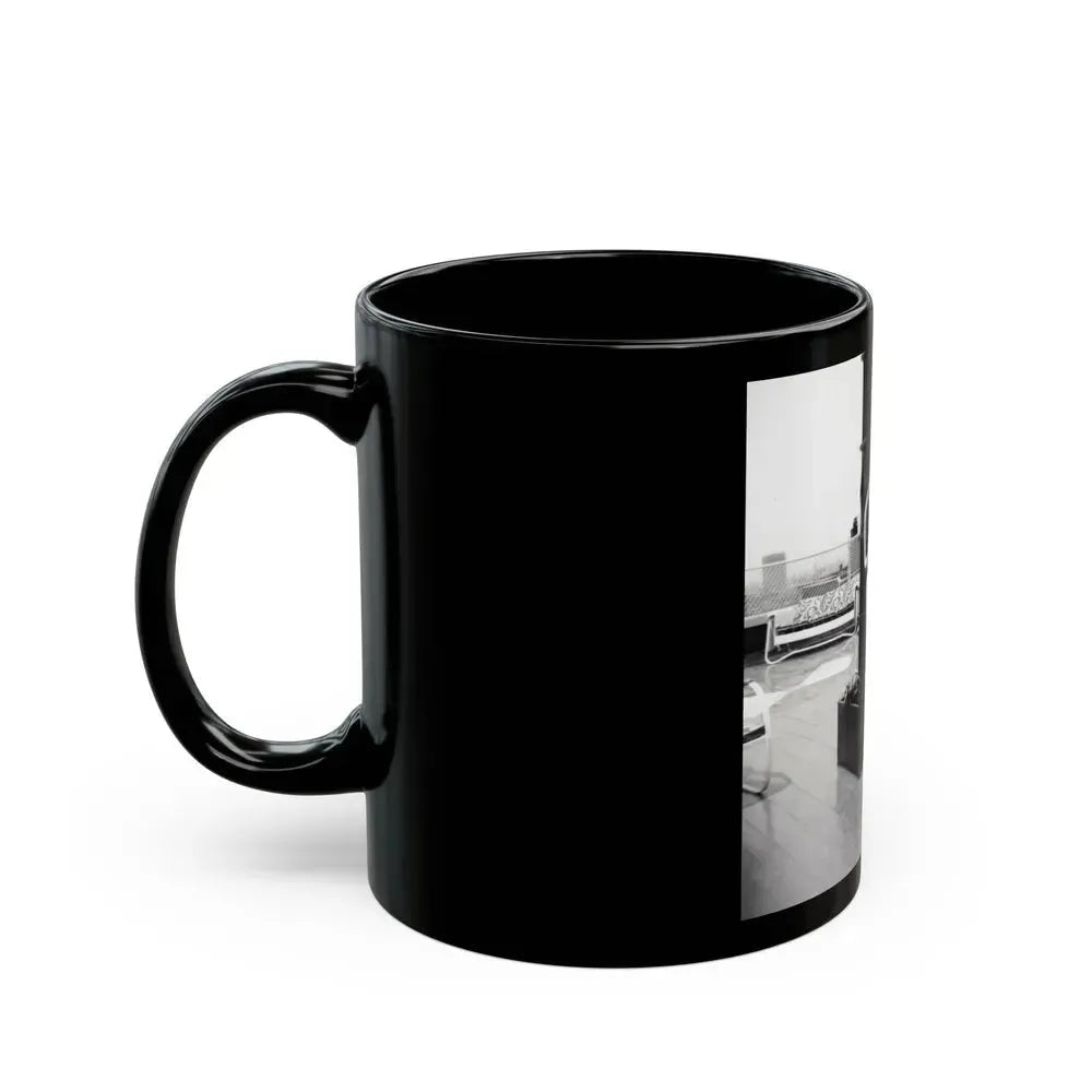 Barbara Nichols #372 (Vintage Female Icon) Black Coffee Mug - Go Mug Yourself