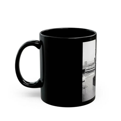Barbara Nichols #372 (Vintage Female Icon) Black Coffee Mug - Go Mug Yourself