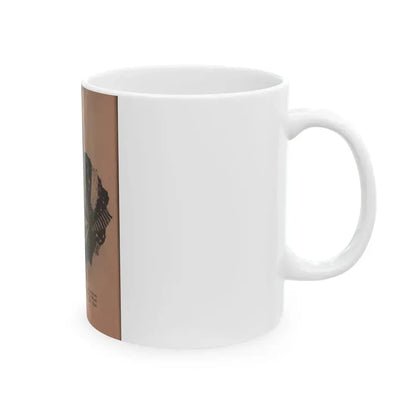 Barbara Nichols #374 - 1 Page & 1 B&W Photo from Pocket Pin-Ups Mag. '56 (Vintage Female Icon) White Coffee Mug - Go Mug Yourself