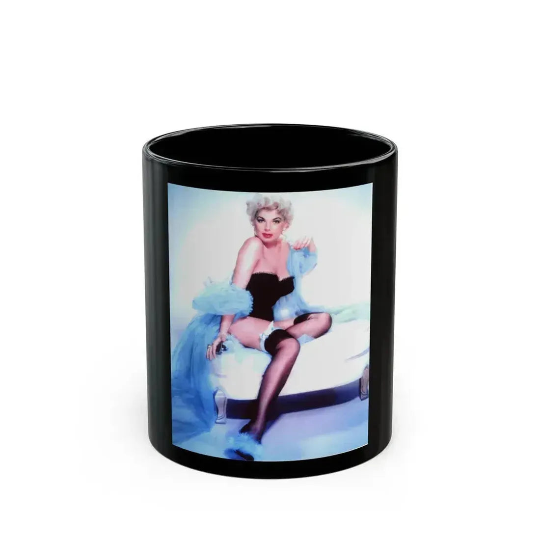 Barbara Nichols #376 (Vintage Female Icon) Black Coffee Mug 11oz - Go Mug Yourself