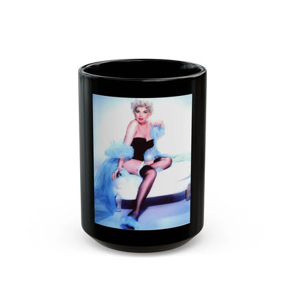 Barbara Nichols #376 (Vintage Female Icon) Black Coffee Mug-15oz-Go Mug Yourself