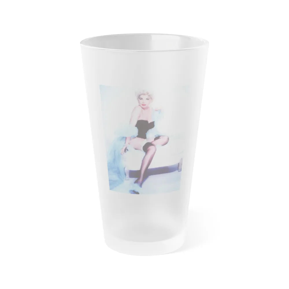 Barbara Nichols #376 (Vintage Female Icon) Frosted Pint Glass 16oz-16oz-Frosted-Go Mug Yourself