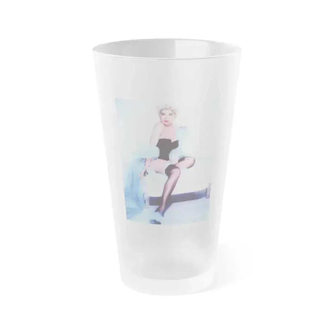 Barbara Nichols #376 (Vintage Female Icon) Frosted Pint Glass 16oz 16oz Frosted - Go Mug Yourself