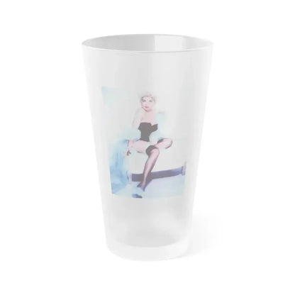 Barbara Nichols #376 (Vintage Female Icon) Frosted Pint Glass 16oz 16oz Frosted - Go Mug Yourself