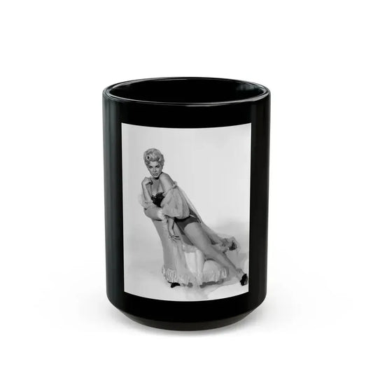 Barbara Nichols #378 (Vintage Female Icon) Black Coffee Mug 15oz - Go Mug Yourself