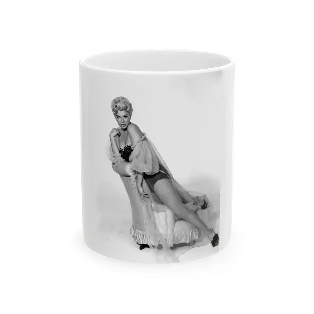 Barbara Nichols #378 (Vintage Female Icon) White Coffee Mug 11oz - Go Mug Yourself