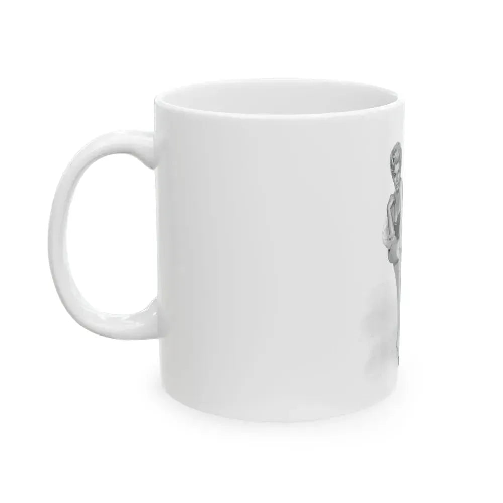 Barbara Nichols #378 (Vintage Female Icon) White Coffee Mug - Go Mug Yourself