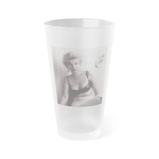 Barbara Nichols #380 (Vintage Female Icon) Frosted Pint Glass 16oz-16oz-Frosted-Go Mug Yourself