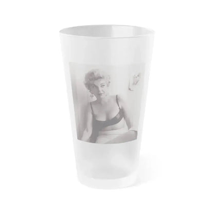 Barbara Nichols #380 (Vintage Female Icon) Frosted Pint Glass 16oz 16oz Frosted - Go Mug Yourself