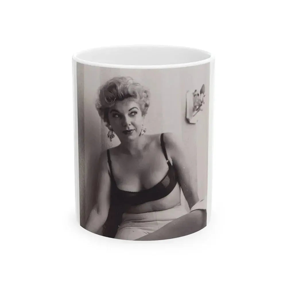 Barbara Nichols #380 (Vintage Female Icon) White Coffee Mug 11oz - Go Mug Yourself
