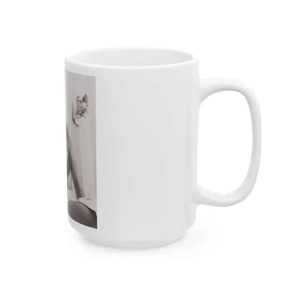 Barbara Nichols #380 (Vintage Female Icon) White Coffee Mug - Go Mug Yourself