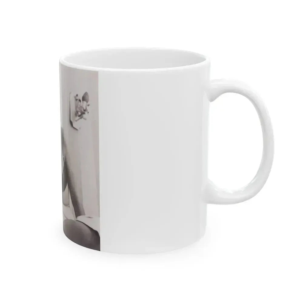 Barbara Nichols #380 (Vintage Female Icon) White Coffee Mug - Go Mug Yourself