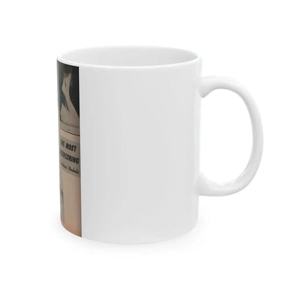 Barbara Nichols #388 - Page 2 of 2 with, 2 B&W Photos from Famous Models Mag. May-June '51 (Vintage Female Icon) White Coffee Mug - Go Mug Yourself