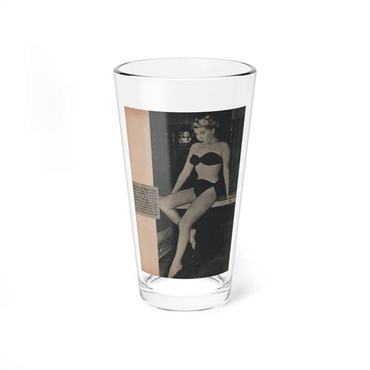 Barbara Nichols #389 - Page 1 of 2 with 1 B&W Photo from Famous Models Mag. May-June '51 (Vintage Female Icon) Pint Glass 16oz 16oz - Go Mug Yourself