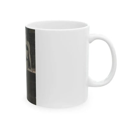 Barbara Nichols #389 - Page 1 of 2 with 1 B&W Photo from Famous Models Mag. May-June '51 (Vintage Female Icon) White Coffee Mug - Go Mug Yourself