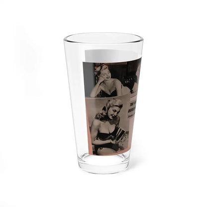 Barbara Nichols #390 - Pages 2 of 2 with, 3 B&W Photos & Caption from Famous Models Mag. May-June '51 (Vintage Female Icon) Pint Glass 16oz - Go Mug Yourself