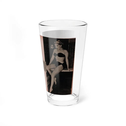 Barbara Nichols #390 - Pages 2 of 2 with, 3 B&W Photos & Caption from Famous Models Mag. May-June '51 (Vintage Female Icon) Pint Glass 16oz - Go Mug Yourself