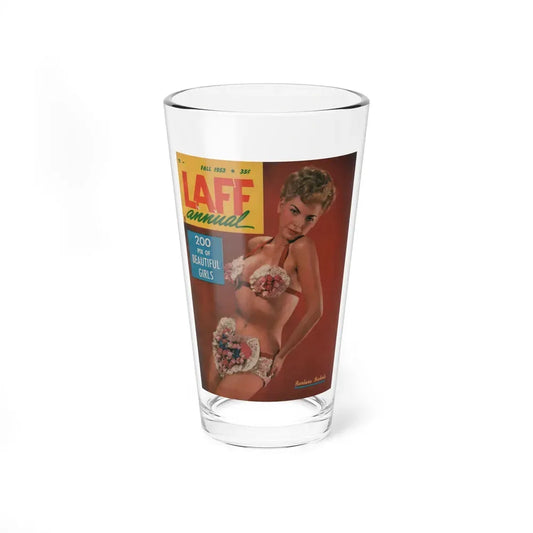 Barbara Nichols #391 - Barbara on Cover in Color from LAFF annual Mag. Fall '53 (Vintage Female Icon) Pint Glass 16oz 16oz - Go Mug Yourself