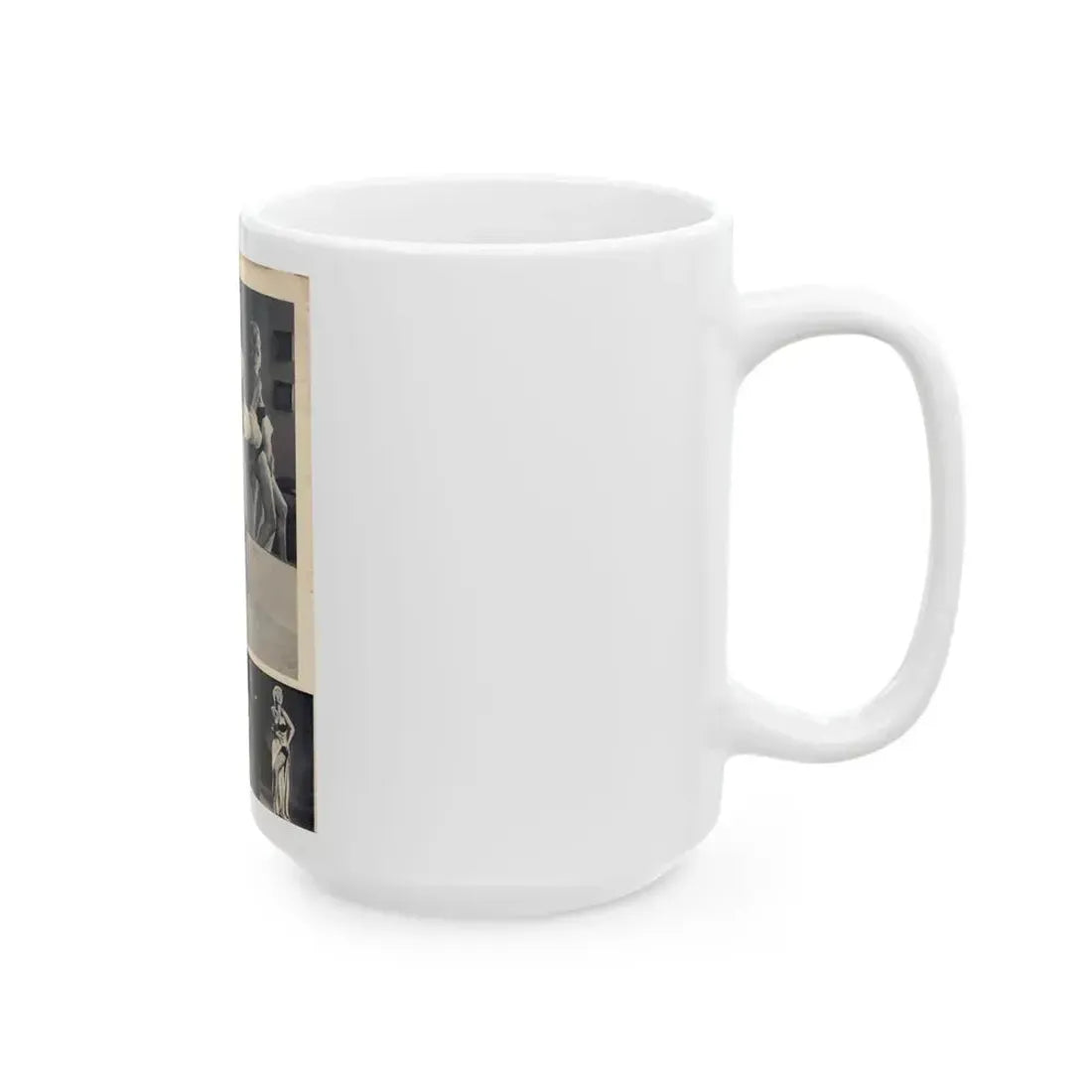 Barbara Nichols #393 - [Page 12] Pages 2 of 3 with B&W Showgirl Pin-Ups from Night and Day Oversized Mag. June '56 (Vintage Female Icon) White Coffee Mug - Go Mug Yourself