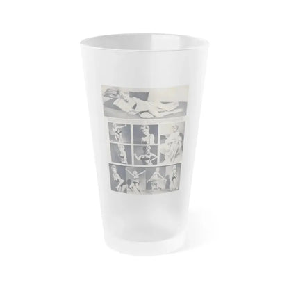 Barbara Nichols #394 - Page 13 Pages 3 of 3 with B&W Showgirl Pin-Ups from Night and Day Oversized Mag. June '56 (Vintage Female Icon) Frosted Pint Glass 16oz 16oz Frosted - Go Mug Yourself