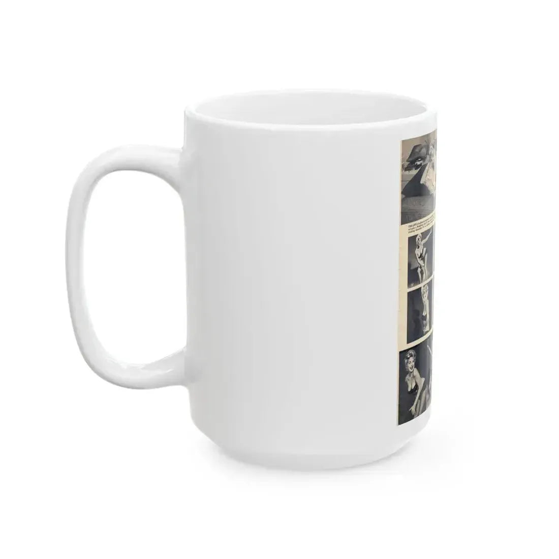 Barbara Nichols #394 - [Page 13] Pages 3 of 3 with B&W Showgirl Pin-Ups from Night and Day Oversized Mag. June '56 (Vintage Female Icon) White Coffee Mug - Go Mug Yourself