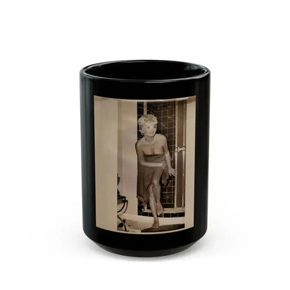 Barbara Nichols #397 (Vintage Female Icon) Black Coffee Mug 15oz - Go Mug Yourself