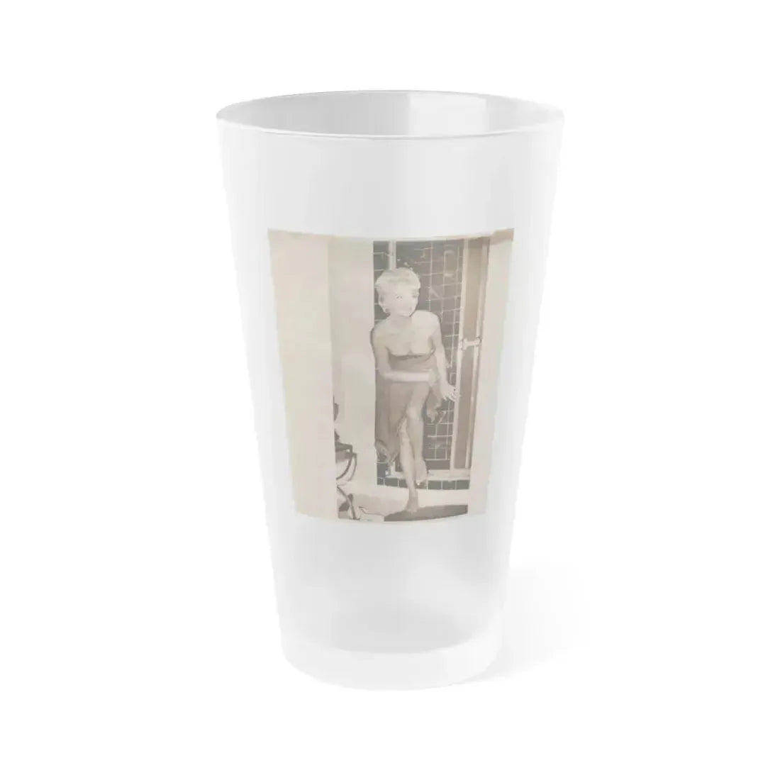 Barbara Nichols #397 (Vintage Female Icon) Frosted Pint Glass 16oz 16oz Frosted - Go Mug Yourself