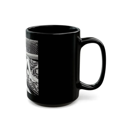 Barbara Nichols #400 (Vintage Female Icon) Black Coffee Mug - Go Mug Yourself