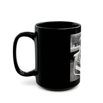 Barbara Nichols #400 (Vintage Female Icon) Black Coffee Mug - Go Mug Yourself