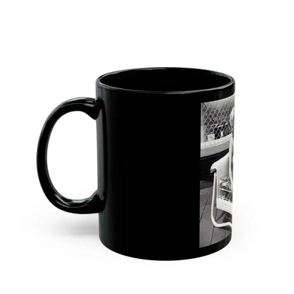 Barbara Nichols #400 (Vintage Female Icon) Black Coffee Mug - Go Mug Yourself